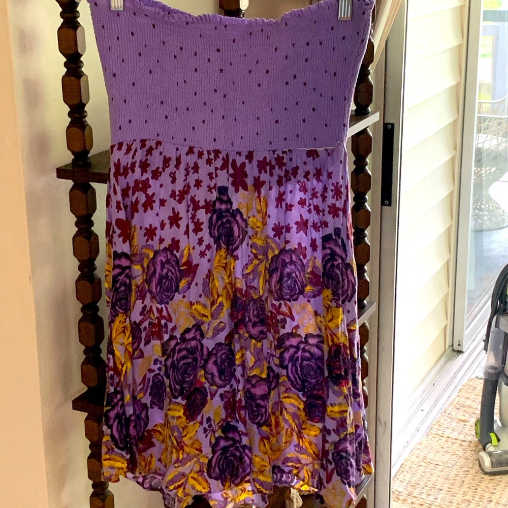 Free people strapless dress